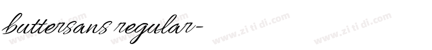 buttersans regular字体转换